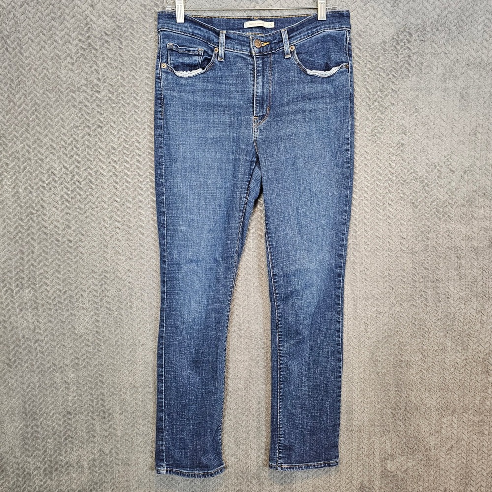 Levis‎ Womens Classic Straight Leg Jeans Medium Wash Blue Size 10M 30x32